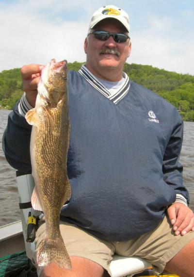 Brian Ott with another good size sauger